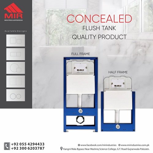 Concealed Flush Toilet Tank