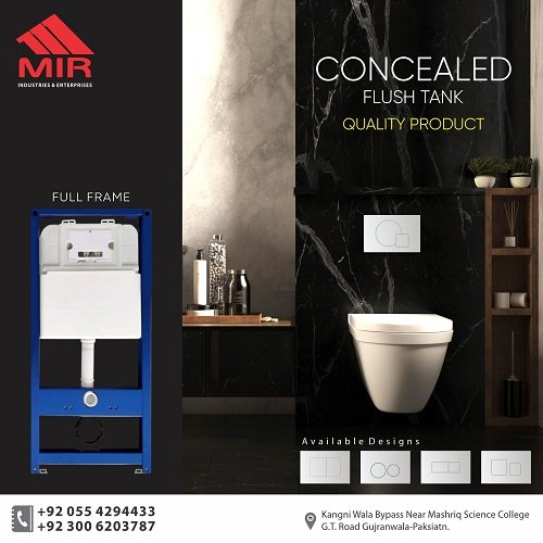Concealed Flush Toilet Tank