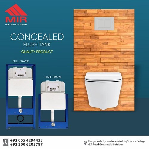 Concealed Flush Toilet Tank